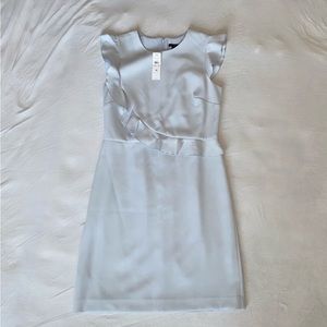 Ann Taylor Ruffle Flutter Sleeve Sheath Dress